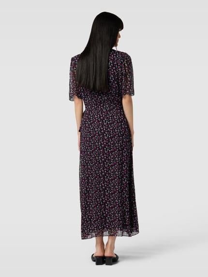 The Kooples Midikleid in Wickel-Optik Black 5