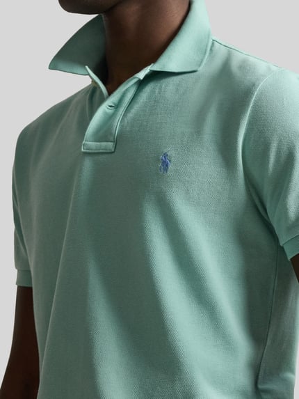 Polo Ralph Lauren Slim Fit Poloshirt aus reiner Baumwolle Mint 3