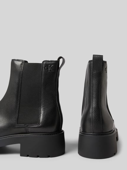Calvin Klein Jeans Chelsea boots met geprofileerde zool en elastische inzetten BLACK - 2