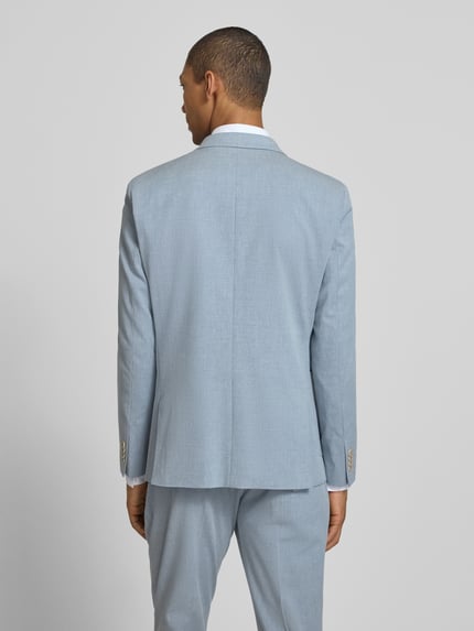s.Oliver BLACK LABEL Slim Fit Sakko mit Baumwoll, Viskose und Leinen-Anteil Hellblau 5