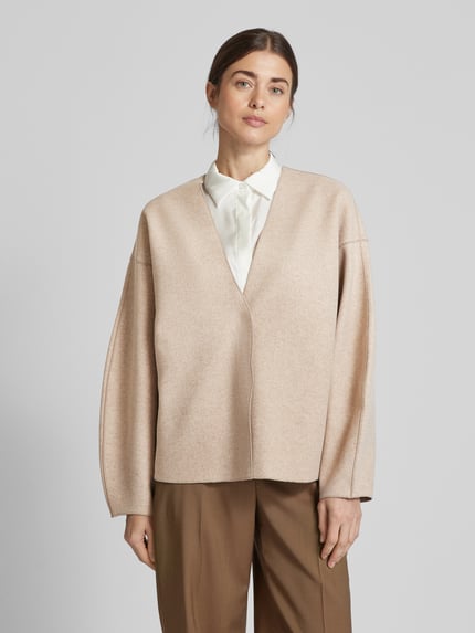 VILA Strickjacke mit Ballonärmeln Modell 'JUICE' Beige 4