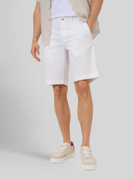 Brax Regular Fit Bermuda aus Baumwoll-Mix Weiss 4