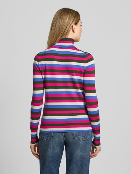 Christian Berg Woman Regular Fit Rollkragenpullover aus Viskose-Mix Fuchsia 5