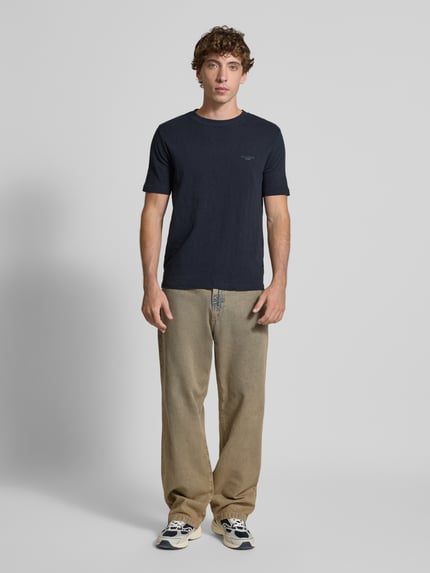 Marc O'Polo DENIM Regular Fit T-Shirt aus reiner Baumwolle Dunkelblau 1