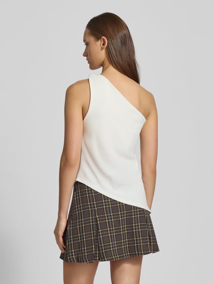 Gina Tricot One shoulder-top met plooien Offwhite - 5