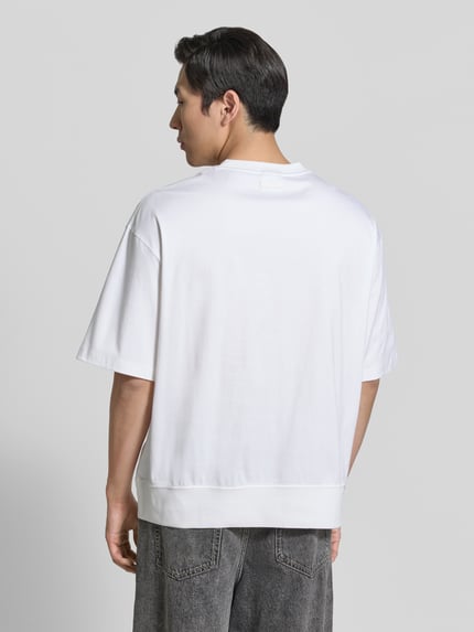 CK Calvin Klein Relaxed Fit T-Shirt aus reiner Baumwolle Weiss 5