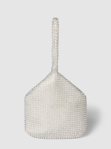 Jake*s Cocktail Bucket-Bag mit Strasssteinbesatz Silber 4