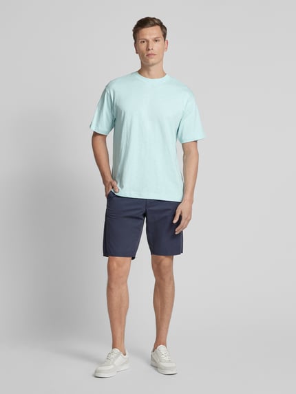 Jake*s Studio Men T-shirt z okrągłym dekoltem Morski 1
