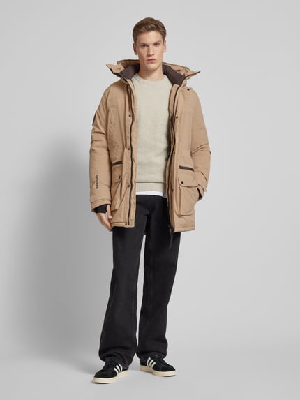 Superdry Parka mit Stehkragen Sand 1