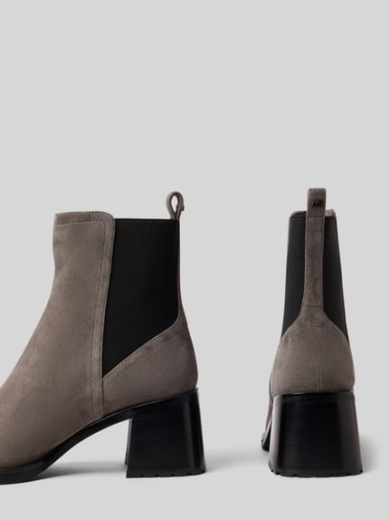 Marc Cain Bags & Shoes Stiefeletten mit Blockabsatz Hellgrau 2