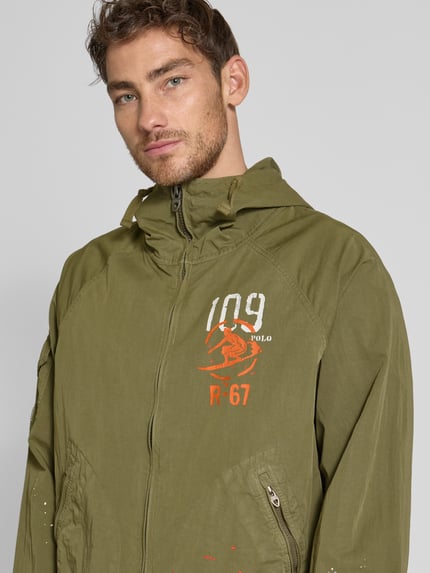 Polo Ralph Lauren Wiatrówka z kieszeniami zapinanymi na zamek błyskawiczny Khaki 3