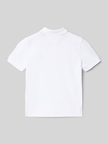 Tommy Hilfiger Kids Regular Fit Poloshirt aus reiner Baumwolle Weiss 3