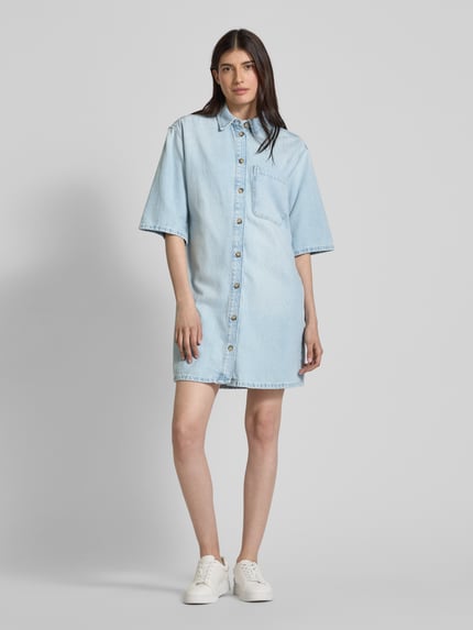 Jake*s Studio Woman Jeanskleid mit Brusttasche Jeansblau 1