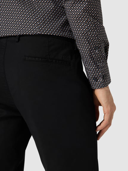 BOSS Slim Fit Chino mit Stretch-Anteil Modell 'Rice' Black 3