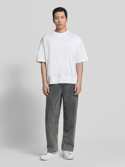 CK Calvin Klein Relaxed Fit T-Shirt aus reiner Baumwolle Weiss 1