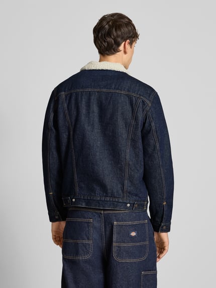 Levi's® Jeansjacke mit Teddyfutter Modell 'GIVE IT A RINSE' Dunkelblau 5