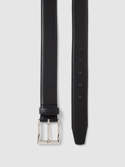 BOSS Ledergürtel mit Dornschließe Modell 'ELLOTYO' Black 3