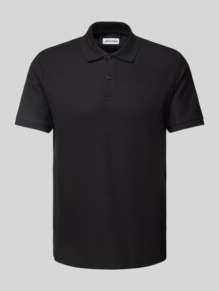 JACK & JONES Poloshirt mit Label-Stitching Modell 'AUSTIN' Black 2