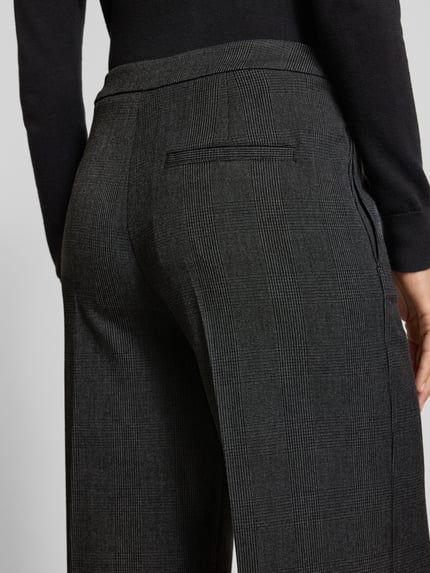 Marc O'Polo Weite Hose mit Allover-Muster Dunkelgrau 3