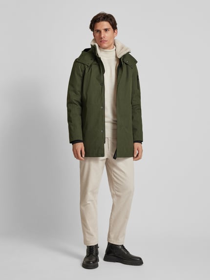 g-lab Parka mit Stehkragen Modell 'MAGNUM' Oliv 1