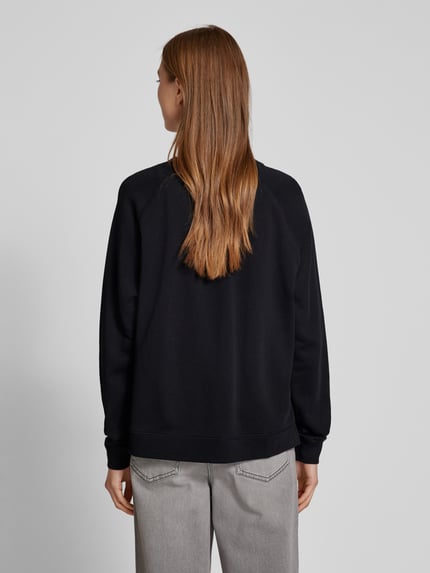 Marc O'Polo DENIM Sweatshirt met labelprint Zwart - 5