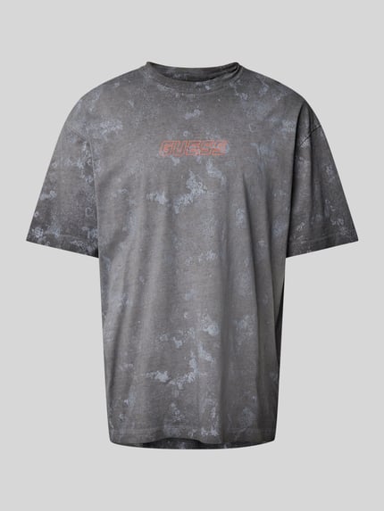 GUESS Activewear T-Shirt mit Label-Print Modell 'MUSCARI' Black 2