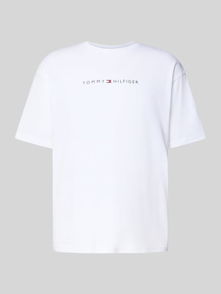 Tommy Hilfiger T-shirt o kroju relaxed fit z czystej bawełny Biały 2