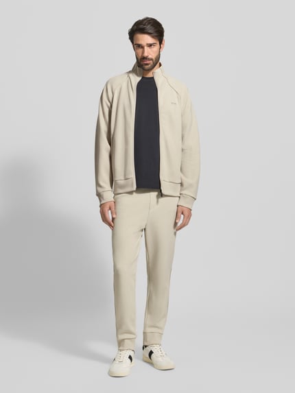 BOSS Green Regular fit sweatpak van katoenmix, model 'TRACKSUIT SET' Offwhite - 1