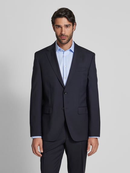 BOSS 2-knoops colbert met reverskraag, model 'Jeckson' Marineblauw - 4