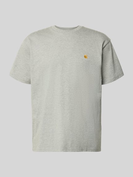 Regular Fit T-Shirt mit Logo-Stitching Modell 'Chase' Shop The Look MANNEQUINE