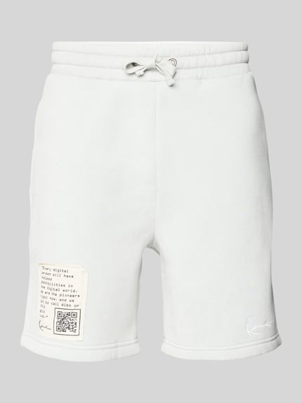 Karl Kani Regular Fit Sweatshorts mit Statement-Patch Blau 2