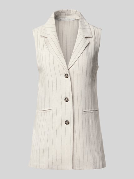 Bodywarmer van viscosemix met paspelzakken Shop The Look MANNEQUINE