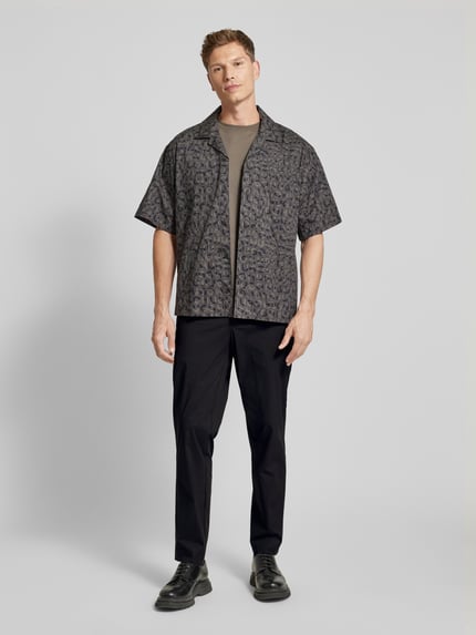 Selected Regular Tapered Fit Chino mit Tunnelzug Modell 'LERO' Black 1