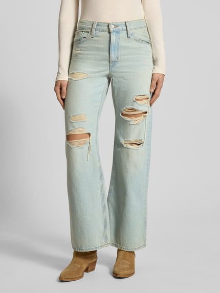 Levi's® Jeans im Used-Look Modell 'MIDDY' Hellblau 4