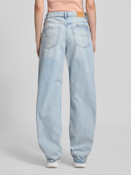 REVIEW Straight Leg Jeans aus reiner Baumwolle Hellblau 5