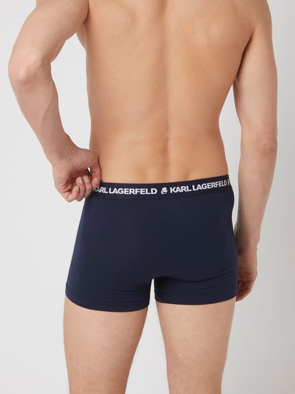 Karl Lagerfeld Trunks in unifarbenem Design im 3er-Pack Dunkelgrau 5