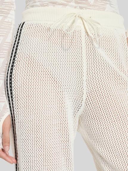 adidas Originals Regular Fit Trainingshose in Strickoptik Modell 'FIREBIRD' Offwhite 3
