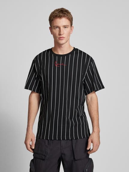 Karl Kani T-Shirt mit Label-Stitching Black 4