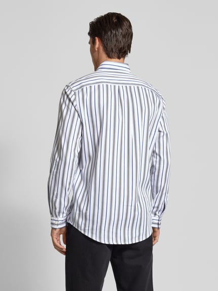 HUGO Koszula casualowa o kroju regular fit z kieszenią na piersi model ‘Guess’ Szaroniebieski 5