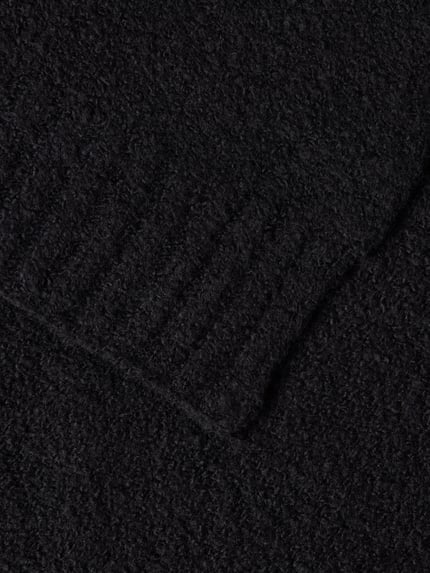 CINQUE Beanie im Set mit Schal in Strick-Optik Modell 'Winter' Black 2