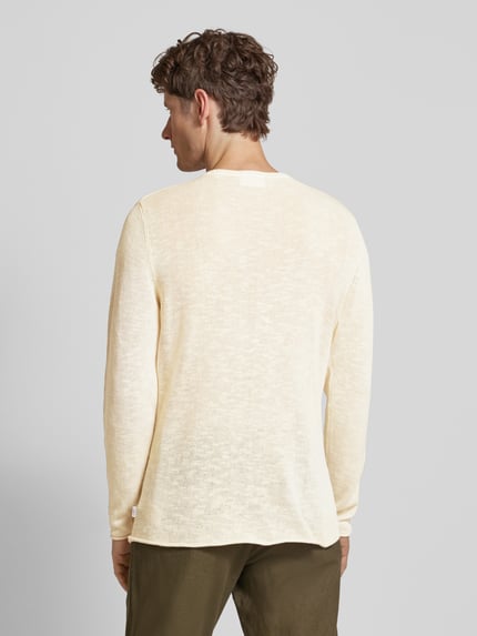 Lindbergh Strickpullover mit Strukturmuster Offwhite 5