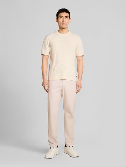 Tom Tailor Sweter w kroju regular fit z czystej bawełny Écru 1
