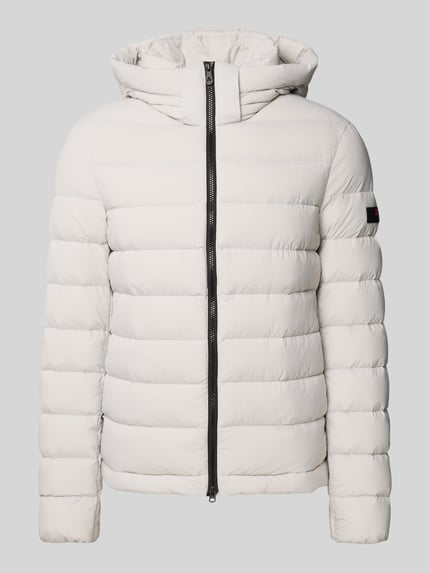 Peuterey Steppjacke mit Reißverschluss Modell 'BOGGS' Hellgrau 2