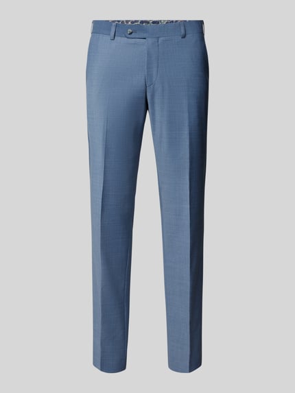 WILVORST Slim Fit Anzughose mit Bügelfalten Aqua 2