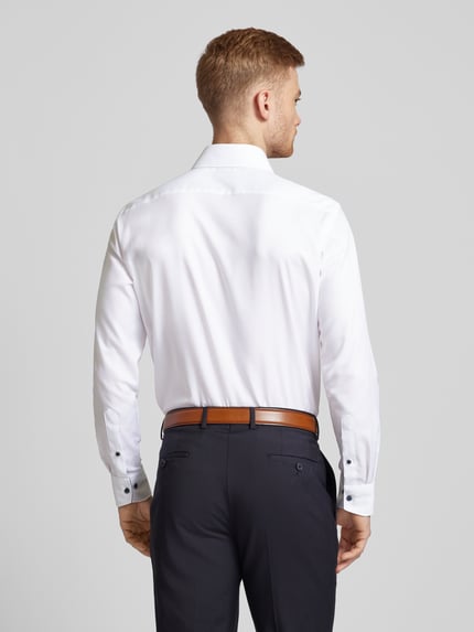 OLYMP Modern Fit Businesshemd mit Kentkragen Weiss 5
