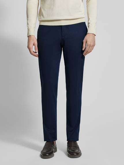 Manuel Ritz Slim fit Pak met 2-knoops colbert Marineblauw - 6
