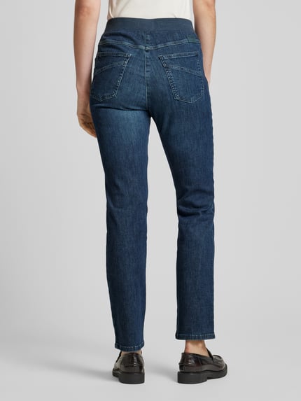 Raphaela By Brax Straight Fit Jeans mit elastischem Bund Blau 5