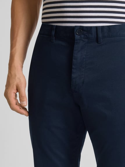Tommy Hilfiger Spodnie o kroju relaxed fit z mieszanki bawełny Granatowy 3