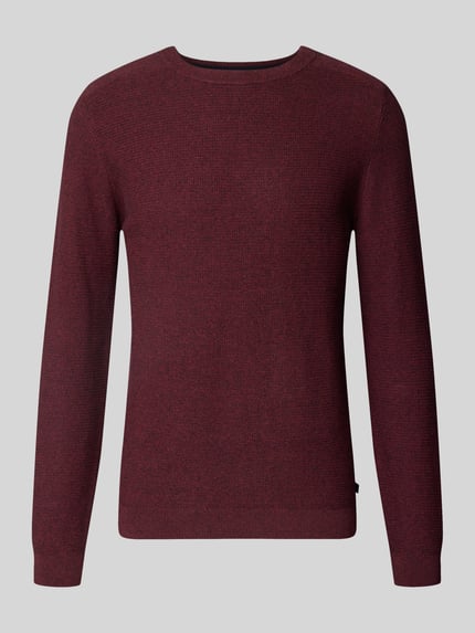 Tom Tailor Regular Fit Pullover aus reiner Baumwolle Rot 2