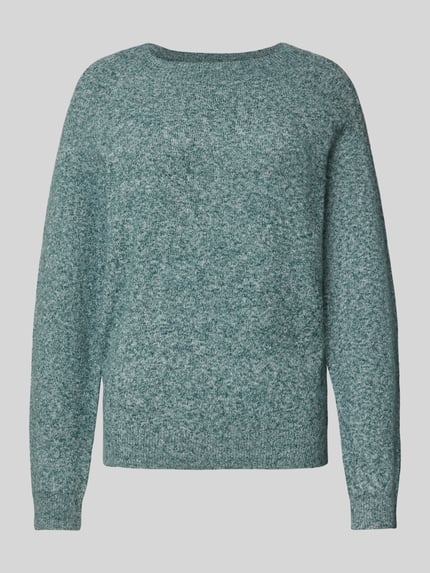 ONLY Sweter z dzianiny o kroju regular fit z raglanowymi rękawami model ‘RICA’ Oceniczny melanż 2